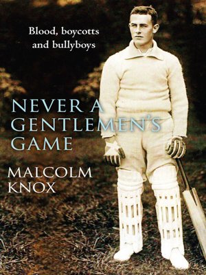 cover image of Never a Gentleman's Game  